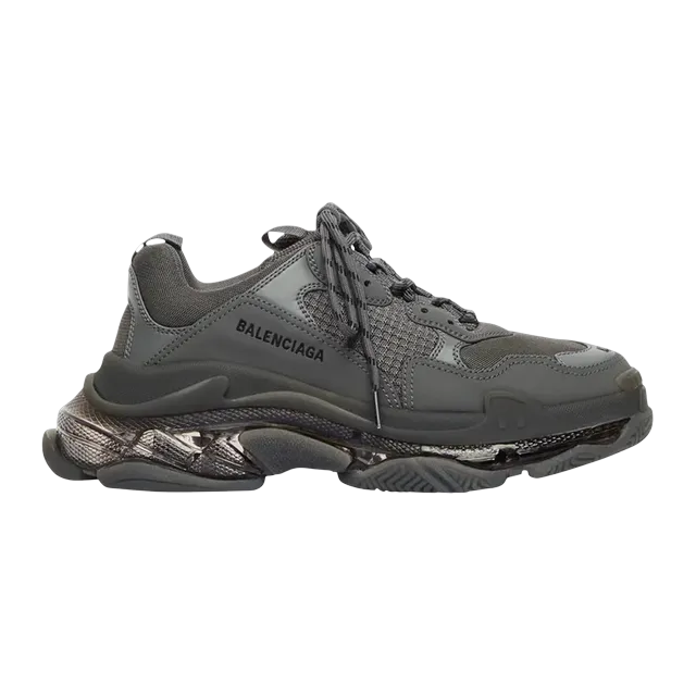 Balenciaga Triple S Clear Sole Dark Grey — Authentic Shoes & Footwear at CLZTURE