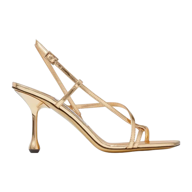 Jimmy Choo Etana 80Mm Gold — Authentic Jimmy Choo in stock at CLZTURE