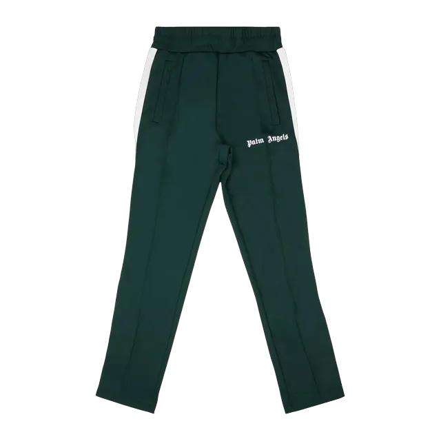 Palm Angels Classic Track Pants Green/White — Authentic Pants & Trousers at CLZTURE