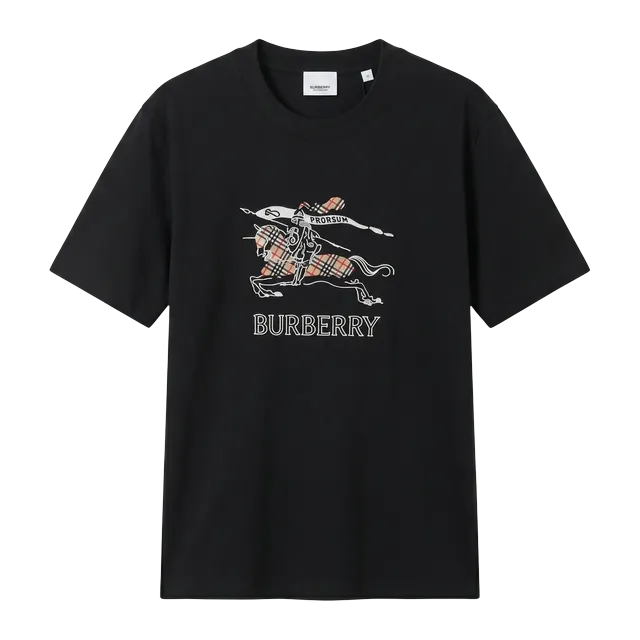 Burberry T-Shirt Knight Sketch Black — Authentic T-Shirts at CLZTURE