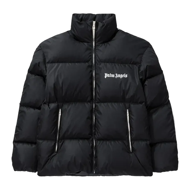 Palm Angels Classic Track Down Jacket Black/White — Authentic Jackets & Outerwear at CLZTURE