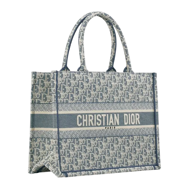 Bag Dior Book Tote Medium 36Cm Blue — Authentic Bags & Luggage at CLZTURE