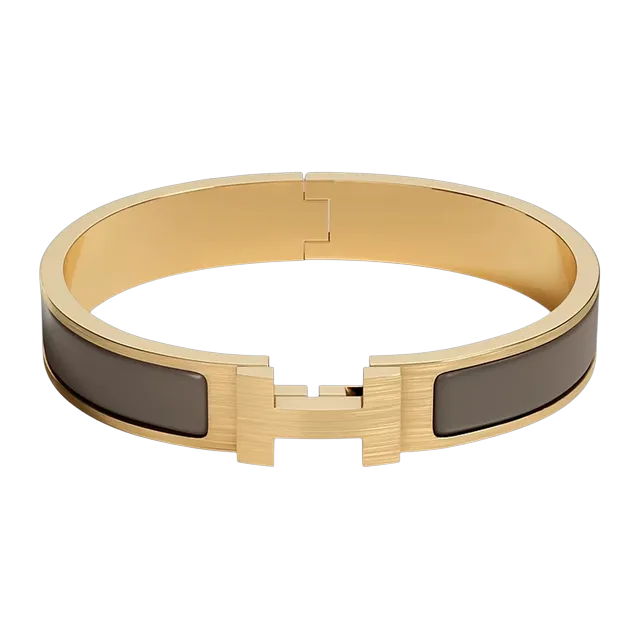 Hermès Bracelet Clic h Brown — Authentic Hermès in stock at CLZTURE