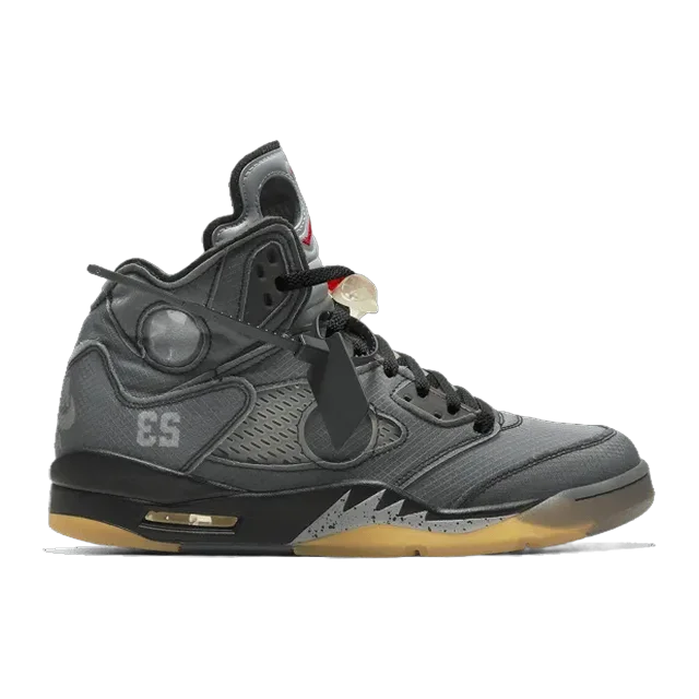 Jordan X Off-White Jordan 5 Black — Authentic Jordan at CLZTURE