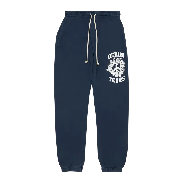 Denim Tears University Sweatpants Navy — Authentic Denim Tears in stock at CLZTURE