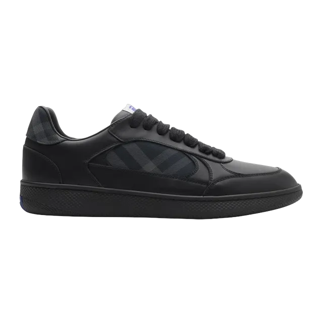Burberry Sneakers Terrace Leather Check Black — Authentic Shoes & Footwear at CLZTURE
