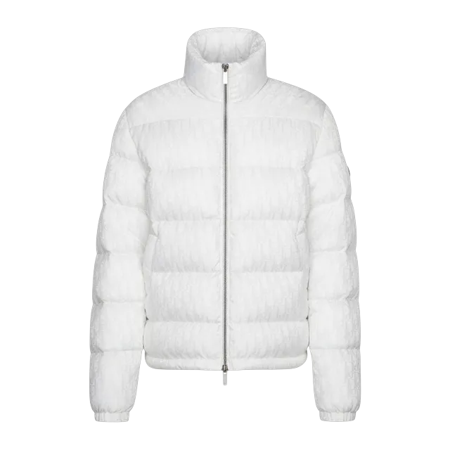 Dior Oblique Puffer Jacket White — Authentic Jackets & Outerwear at CLZTURE