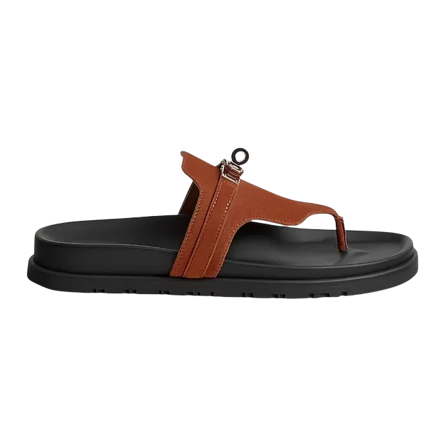 Hermès Sandals Empire Brown — Authentic Shoes & Footwear at CLZTURE