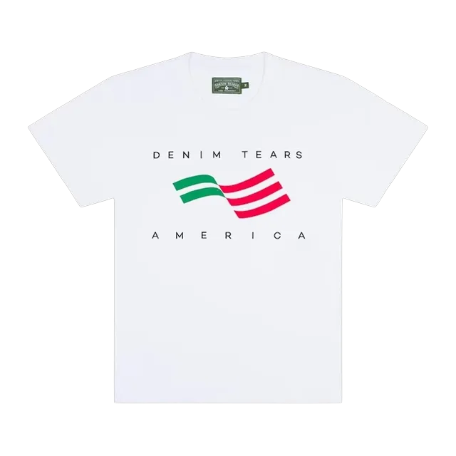 Denim Tears America Sportswear White — Authentic T-Shirts at CLZTURE