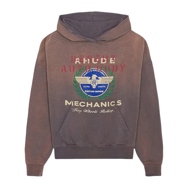 Rhude Desert Hoodie Vintage Grey — Authentic Hoodies & Sweats at CLZTURE