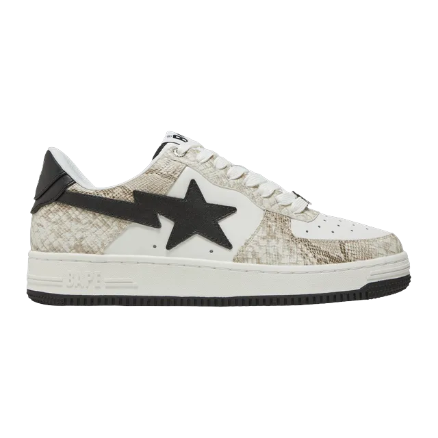BAPE Bapesta Beige Snakeskin — Authentic Shoes & Footwear at CLZTURE