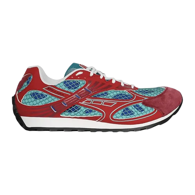 Bottega Veneta Orbit Sneaker Turquoise Cherry — Authentic Shoes & Footwear at CLZTURE