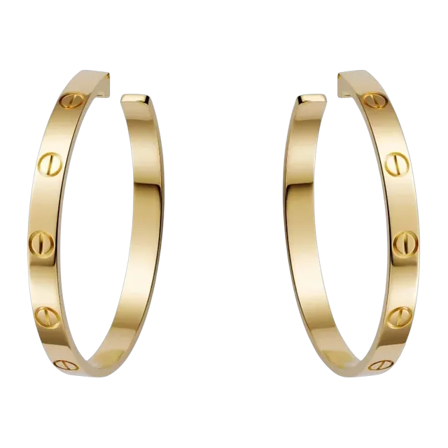 Cartier Créoles Love Grand Gold — Authentic Cartier in stock at CLZTURE