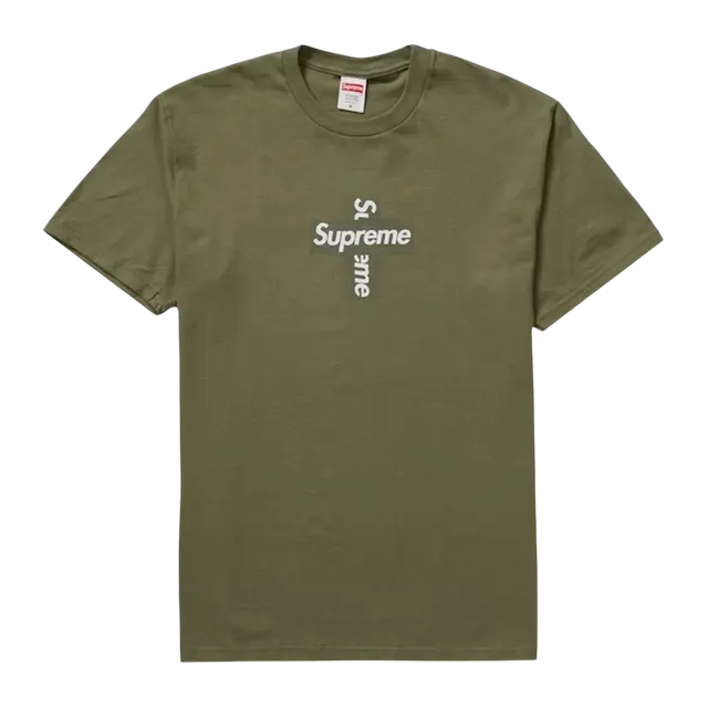 Supreme Box Logo Cross Olive — Authentic Supreme in stock at CLZTURE
