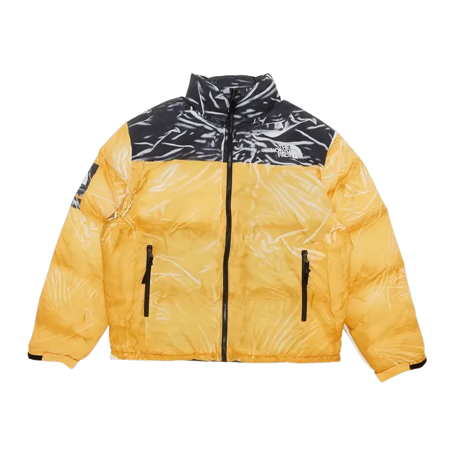 Supreme x The North Face Printed Nuptse Jacket Yellow — Authentic The North Face in stock at CLZTURE
