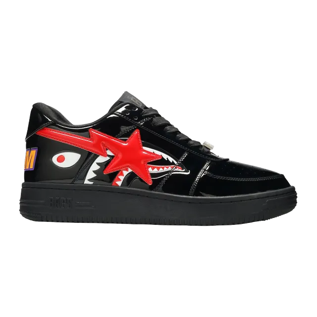 BAPE Bapesta Low M2 Shark Face – Black — Authentic Shoes & Footwear at CLZTURE