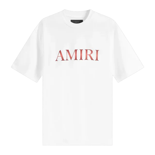 Amiri Core Gradient T-Shirt White/Red — Authentic T-Shirts at CLZTURE