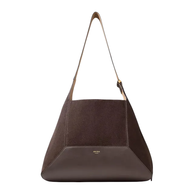 Jimmy Choo Diamond Hobo Medium Brown — Authentic Bags & Luggage at CLZTURE