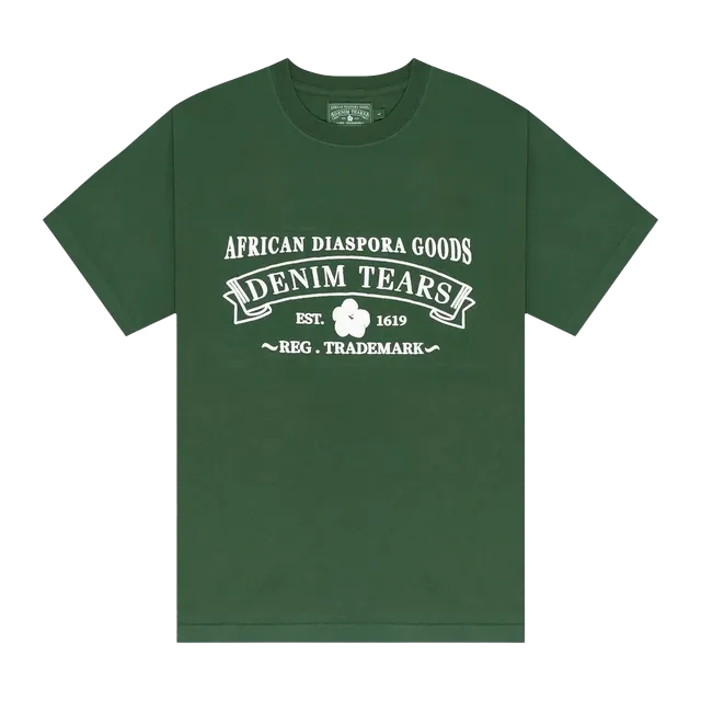 Denim Tears Adg T-Shirt Washed Green — Authentic at CLZTURE