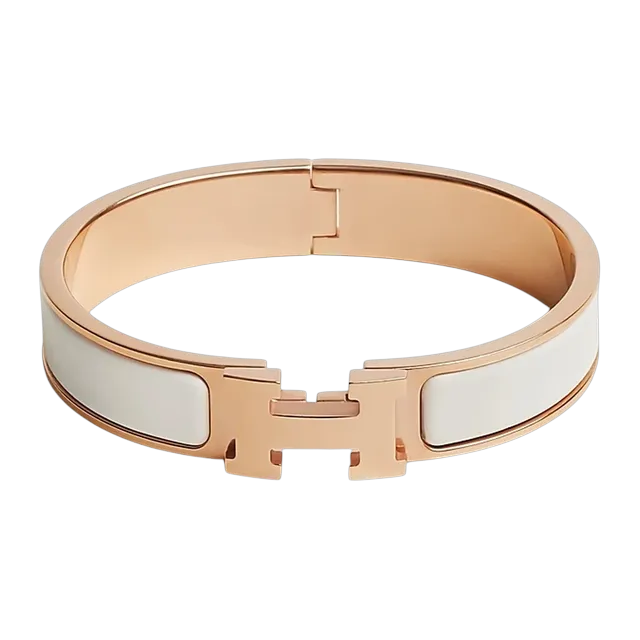 Hermès Bracelet Clic h White — Authentic Hermès in stock at CLZTURE