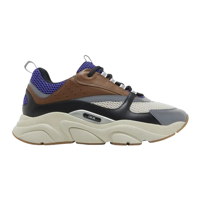 Dior Sneakers B22 Coffee Violet — Authentic Shoes & Footwear at CLZTURE