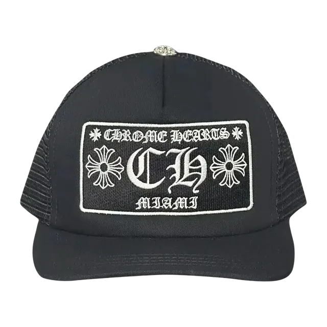 Chrome Hearts Miami Trucker Hat Black — Authentic Chrome Hearts in stock at CLZTURE