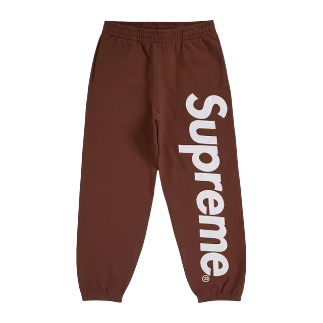 Supreme Satin Applique Hooded Brown — Authentic Pants & Trousers at CLZTURE