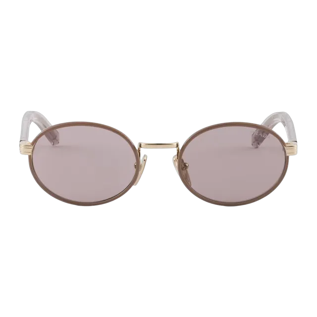 Prada Plaque Métal Iconique Brown — Authentic Prada in stock at CLZTURE