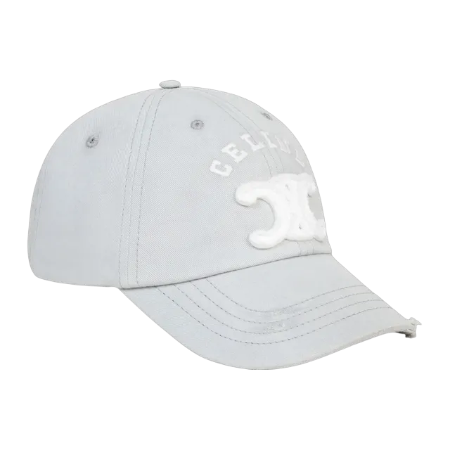 Céline Cap Triomphe Gabardine De Coton Léger Grey — Authentic Accessories at CLZTURE