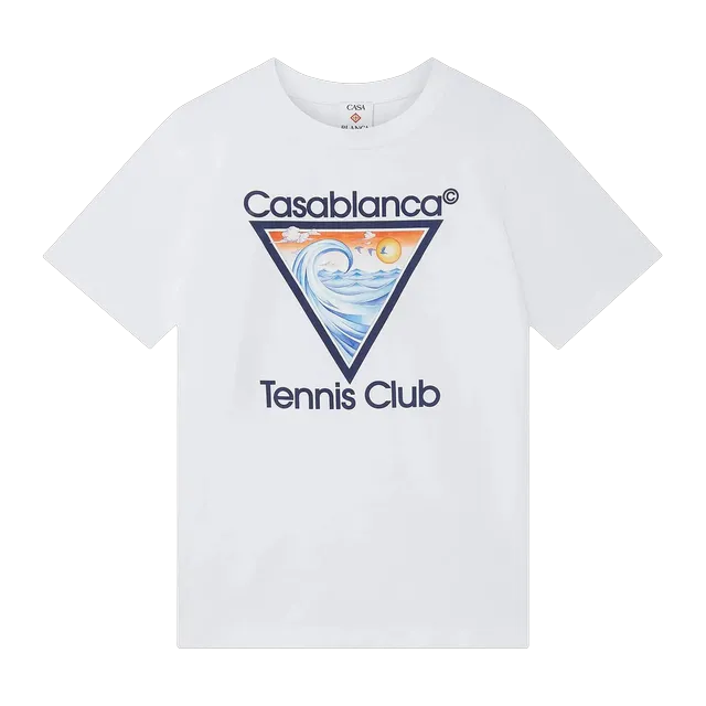 Casablanca Tennis Club Icon T-Shirt White — Authentic T-Shirts at CLZTURE
