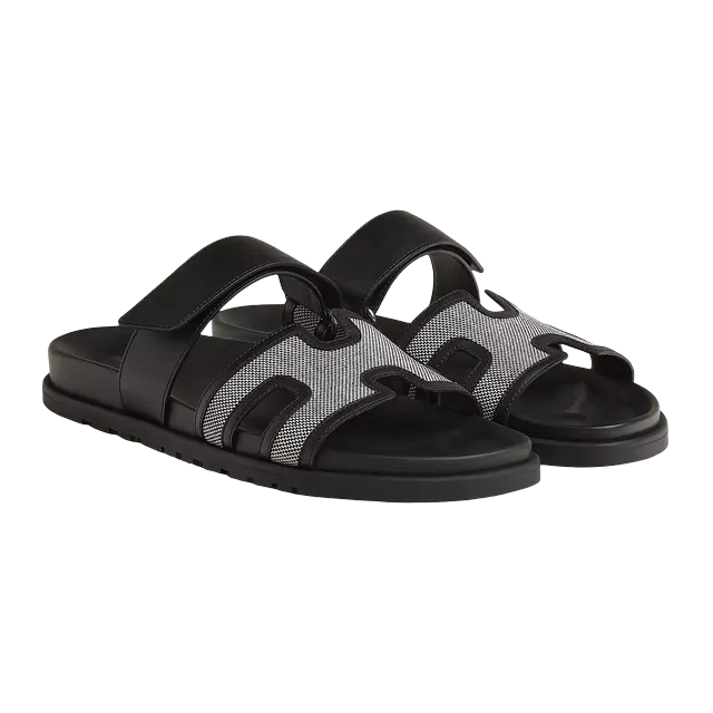 Hermès Sandals Chypre Black — Authentic Hermès in stock at CLZTURE