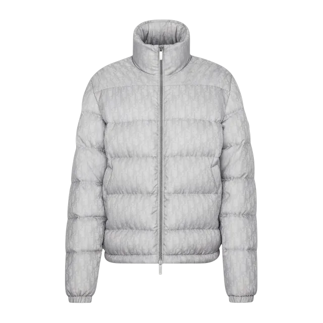 Dior Oblique Puffer Jacket Grey — Authentic Jackets & Outerwear at CLZTURE