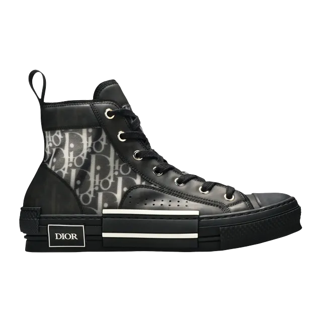 Dior Sneakers B23 Haute Oblique Black — Authentic Shoes & Footwear at CLZTURE