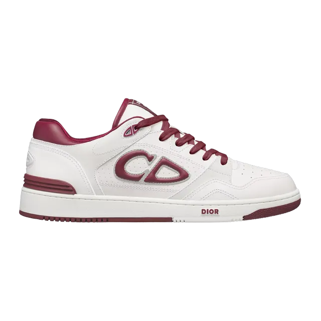 Dior Sneakers B57 White Burgundy — Authentic Dior in stock at CLZTURE