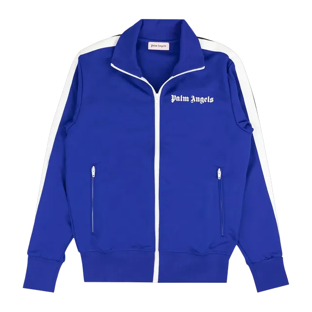 Palm Angels Classic Logo Track Blue — Authentic Jackets & Outerwear at CLZTURE