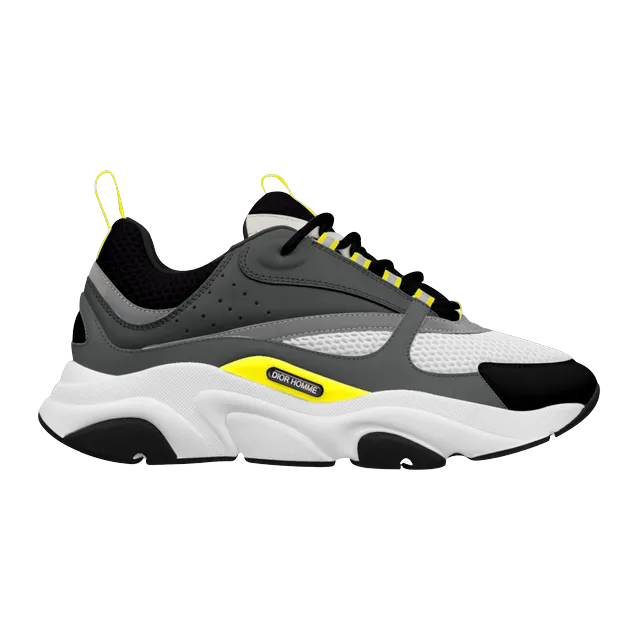 Dior Sneakers B22 Grey Yellow — Authentic Shoes & Footwear at CLZTURE