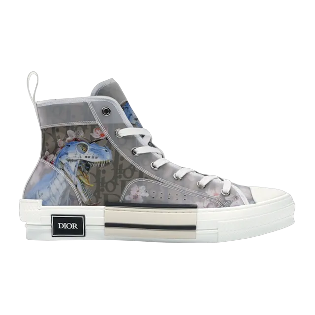 Dior Sneakers B23 Haute Oblique Sorayama Dinosaure — Authentic Shoes & Footwear at CLZTURE