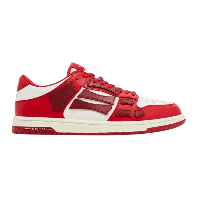 Amiri Skel Top Low Red White — Authentic at CLZTURE
