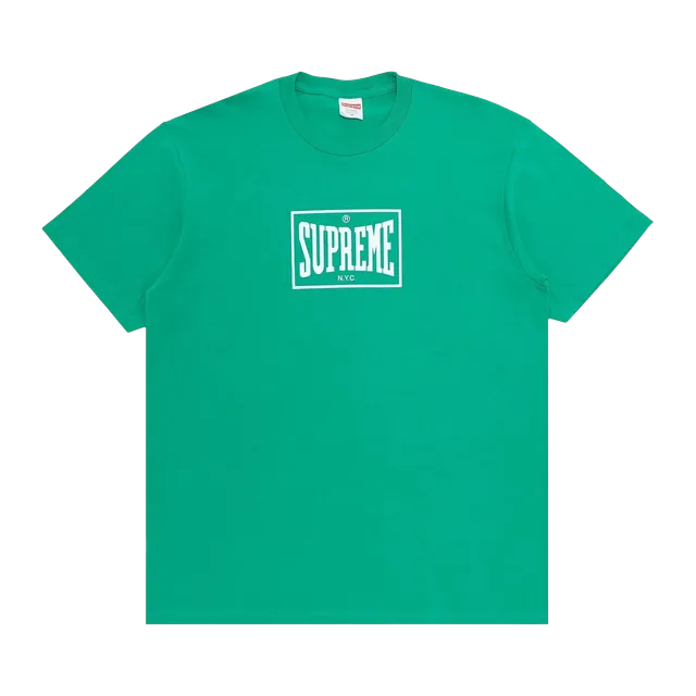 Supreme Warm Up T-Shirt Green — Authentic Supreme in stock at CLZTURE