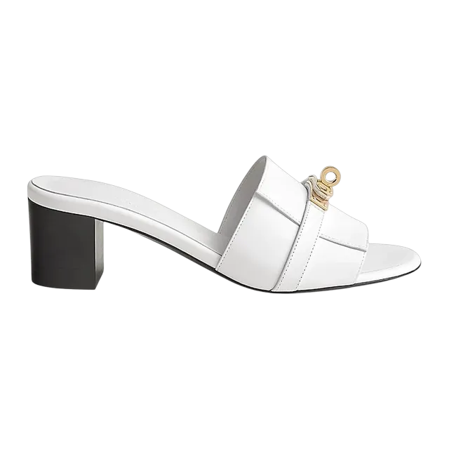 Hermès Gigi 50Mm White — Authentic Shoes & Footwear at CLZTURE