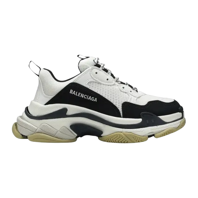 Balenciaga Triple S White Black — Authentic Shoes & Footwear at CLZTURE