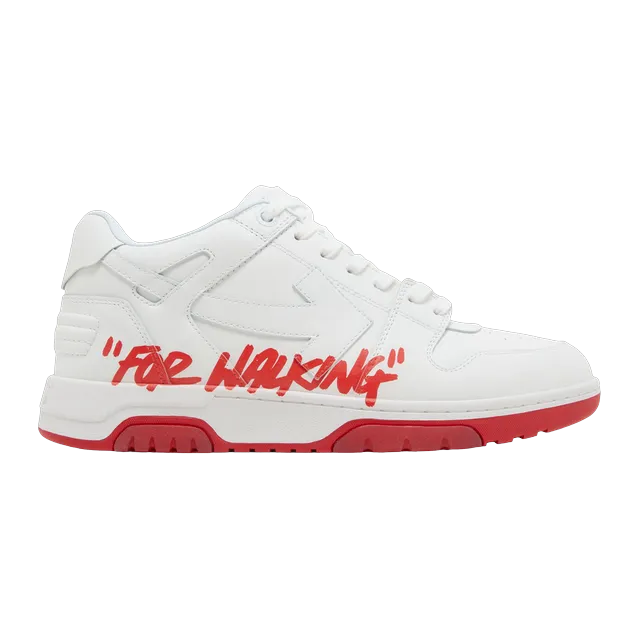 Off-White Out of Office For Walking White Red — Authentic Shoes & Footwear at CLZTURE