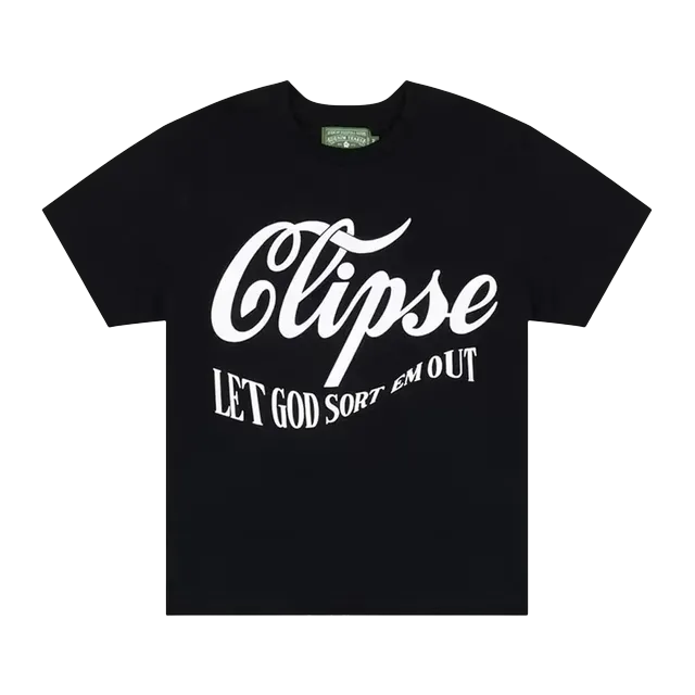 Denim Tears Clipse x Let God Sort Em Out 5Th Anniversary T-Shirt Black — Authentic T-Shirts at CLZTURE