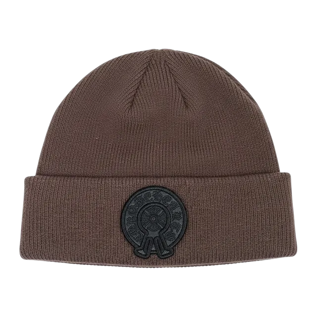Chrome Hearts Beanie Logo Brown — Authentic Accessories at CLZTURE