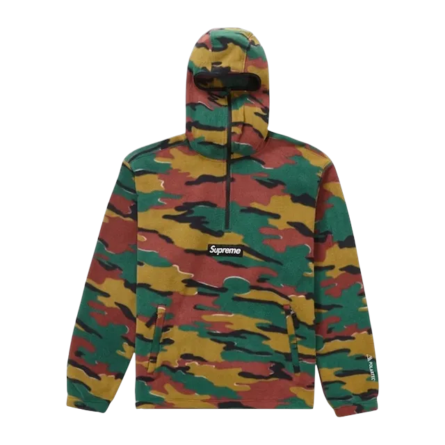 Supreme Polartec Facemask Half-Zip Hooded Multi — Authentic Supreme in stock at CLZTURE