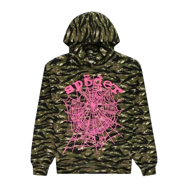 Sp5der Og Web V2 Tiger Camo Hoodie Tiger — Authentic Hoodies & Sweats at CLZTURE