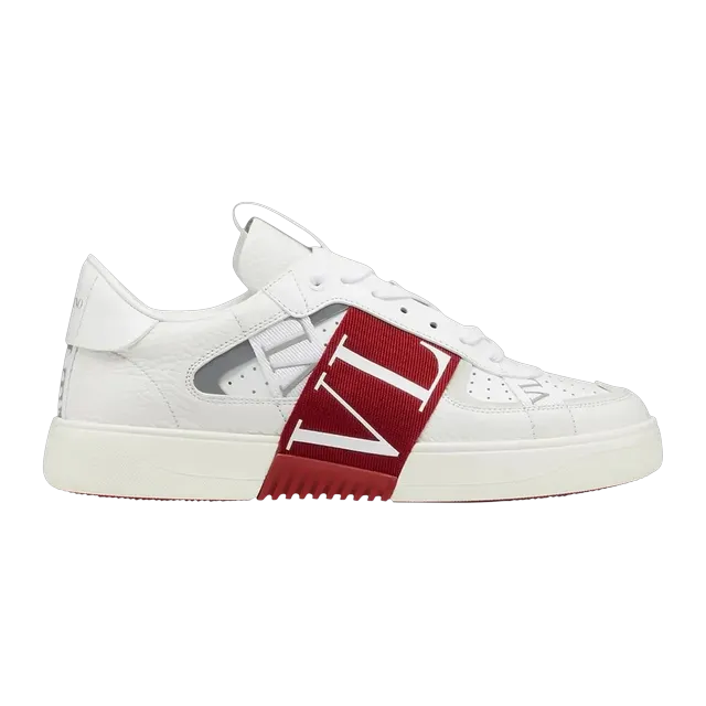 Valentino Vl7N Bands White Red — Authentic Shoes & Footwear at CLZTURE