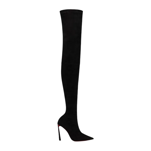 Christian Louboutin Condora Botta Alta 100Mm Black — Authentic Christian Louboutin in stock at CLZTURE