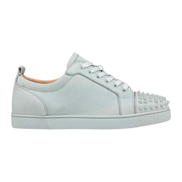 Christian Louboutin Louis Junior Spikes Orlato Flat Ecume — Authentic Shoes & Footwear at CLZTURE