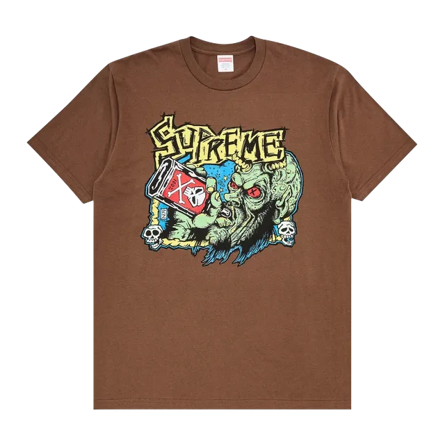 Supreme Fuckin Blowout T-Shirt Brown — Authentic Supreme in stock at CLZTURE